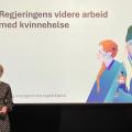 Helse- og omsorgsminister Ingvild Kjerkol mottar NOU om kvinnehelse