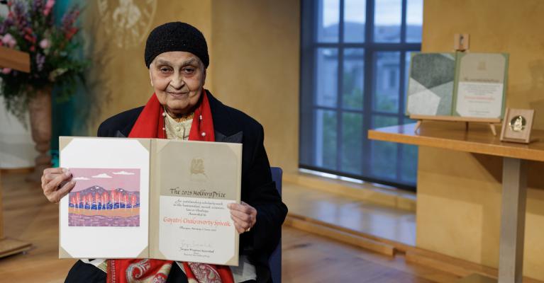 Gayatri Spivak holder Holbergprisen