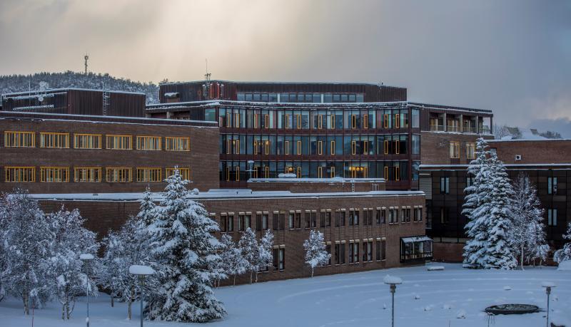 Universitetet i Tromsø i vinterdrakt