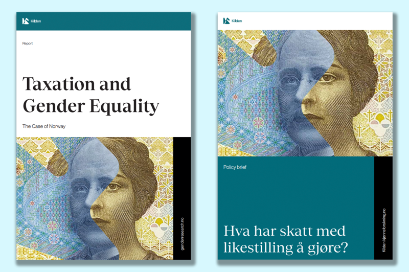 Forsiden på engelsk rapport og norsk policy brief sidestilt